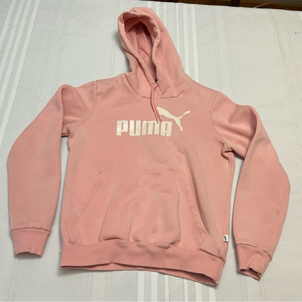 Pink Womens Hoodie- some staining on sleeve cuffs as pictured- size M